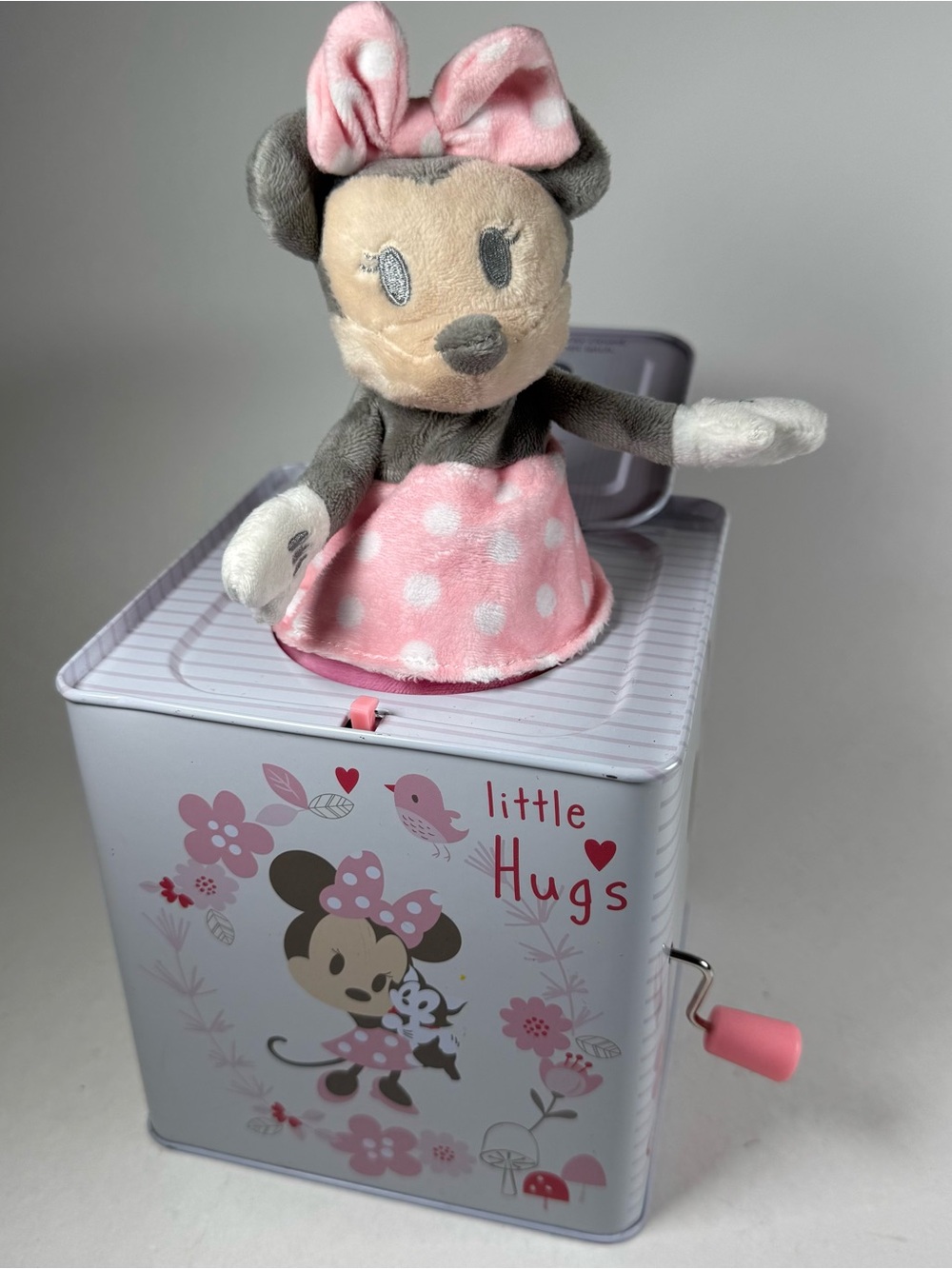 Disney Baby Minnie Mouse Jack N The Box 2023 White Pink Kids Preferred Toy